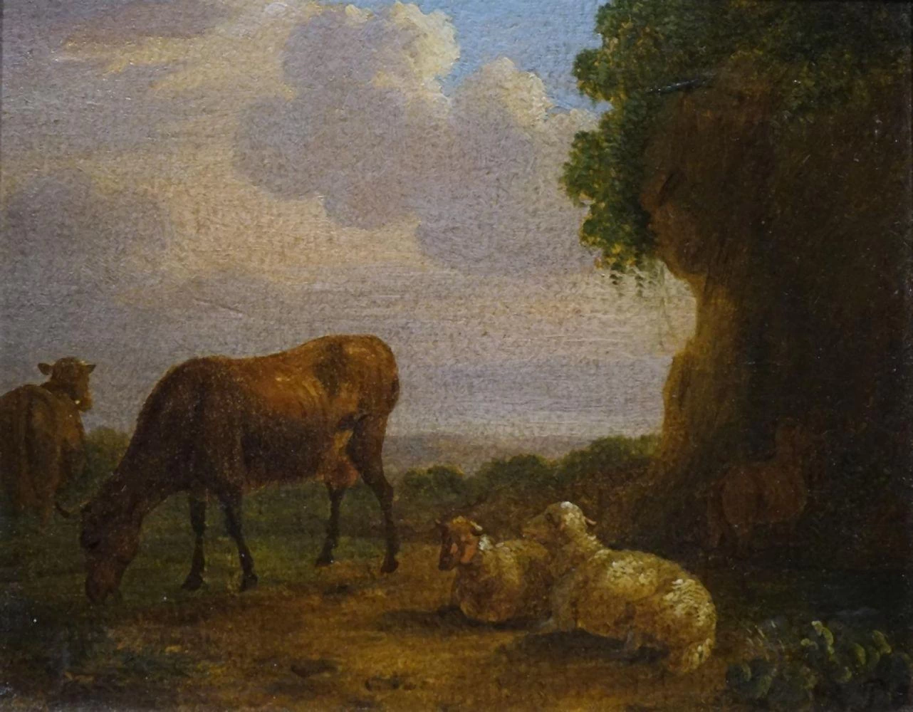Balthasar Ommeganck - Paesaggio con bestiame